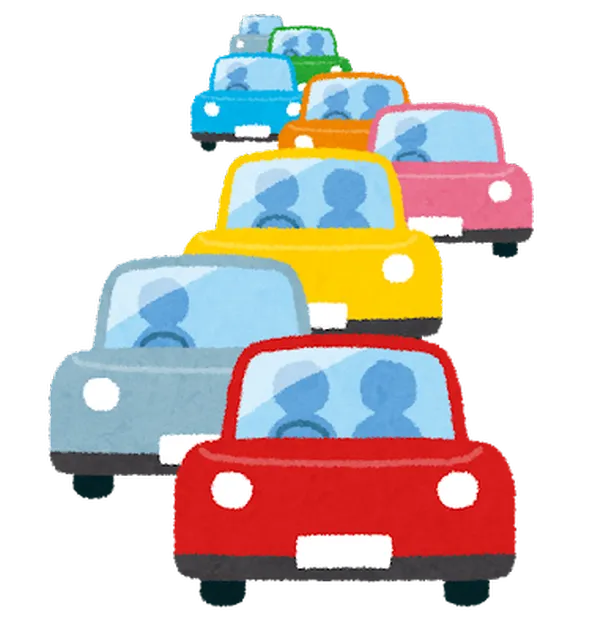 渋滞イラスト
